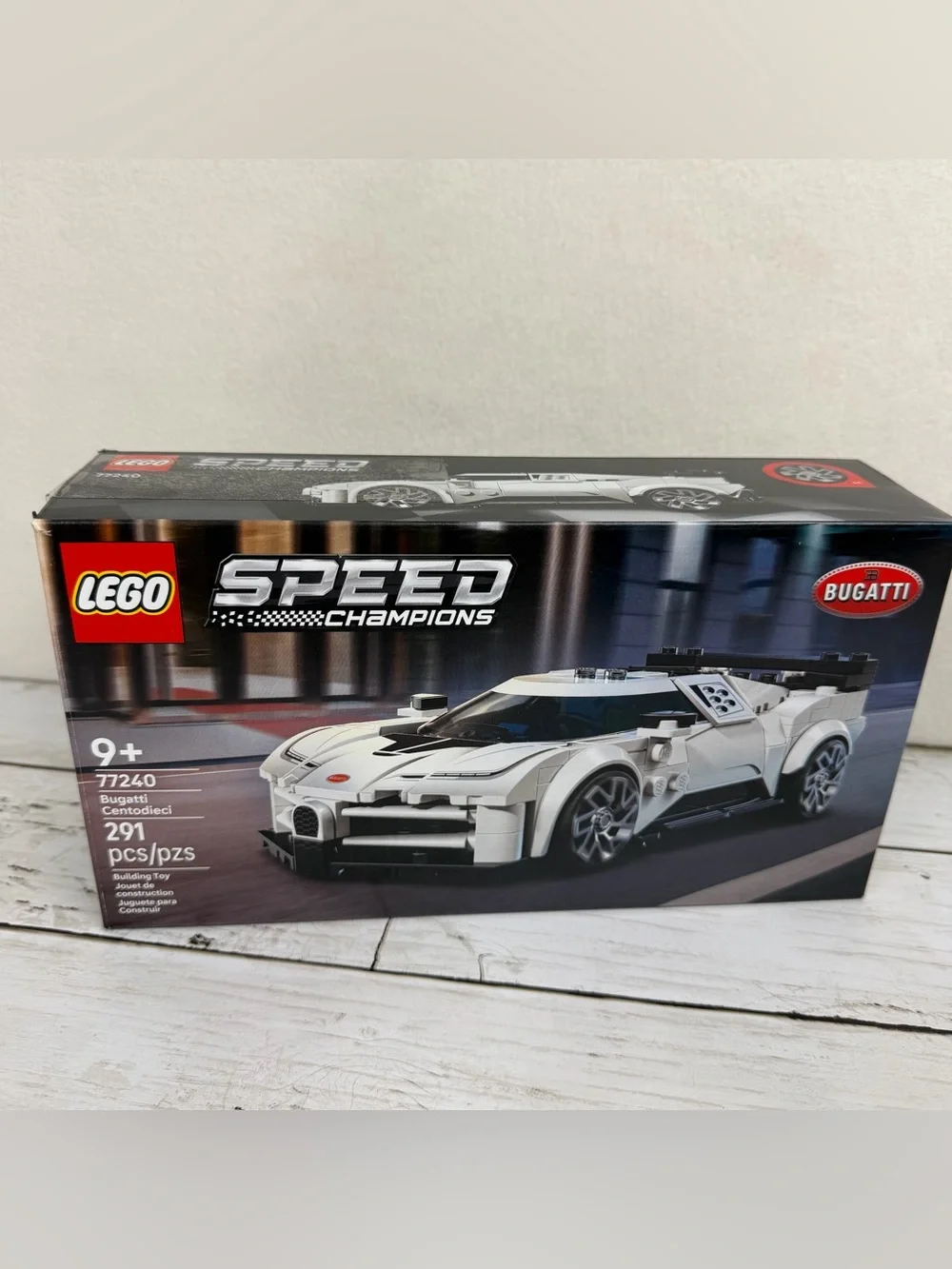 Lego Speed Champions Bugatti Centodieci 77240 291 Pieces - White Model Kit